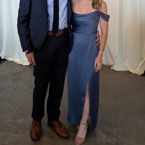 Jenny Yoo Sawyer Evening Blue Bridesmaids Dress size 0